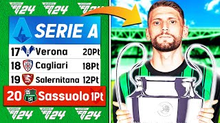 DALLA RETROCESSIONE alla CHAMPIONS LEAGUE HO RICOSTRUITO IL SASSUOLO SU FC24 [upl. by Banks450]