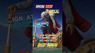 Tigreal Special Skin Gold Baron mlbb mlbbph mdlph mplph mobilelegendsphilippines [upl. by Bodnar]