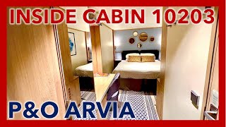 PampO ARVIA  Standard Inside Cabin Tour 10203  WalkingBob [upl. by Hett603]