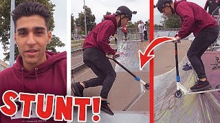 TRICKS LEREN OP STUNTSTEP IN SKATEPARK [upl. by Opportina]