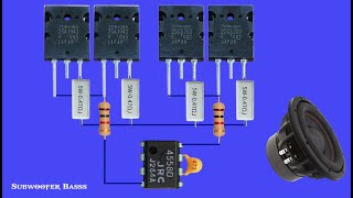 DI Subwoofer Bass Powerful Amplifier with Transistor New Circuit at home [upl. by Lemaceon]