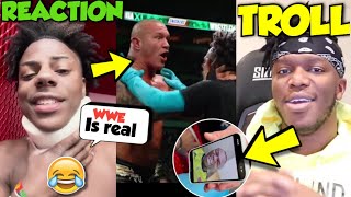 ishowspeed vs randy orton😂 ishowspeed wwe wrestleManiaksi troll ishowspeedksi react to ishowspeed😂 [upl. by Einafats]