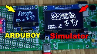 Simulator Arduboy on STM32 Running games from SD card [upl. by Ztnarf2]