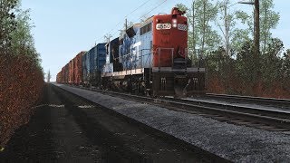 CN amp GT GP9s Switch Out West Lockton Trainz 2019 [upl. by Ahsertal]