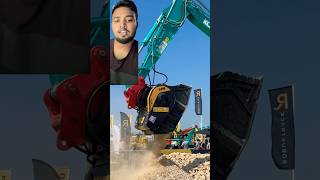 The attachment crusher bucket demolition excavotor crushing construction [upl. by Gilburt]