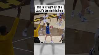 THIS IS STRAIGHT OUT OF A COACH’S DREAM highschoolbasketball basketballhighlights [upl. by Maxima]