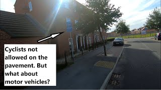 St Johns Circus Spalding  Signage Stating No Cycles On Pavements  But What About Motor Vehicles [upl. by Garreth806]