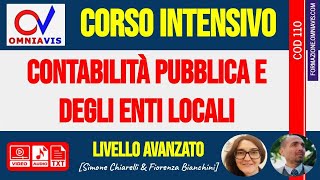 Cod110  Contabilità pubblica e degli Enti Locali corso intensivo  presentazione [upl. by Nwahs]