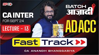 Lecture 13 I Branch Accounting I CA Intermediate Adv Account Fasttrack By CA Anandh Bhanggariya [upl. by Oluap412]