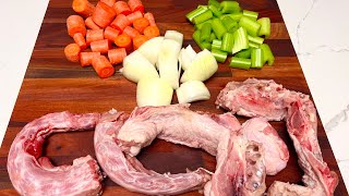 How to Make Turkey Stock Or Chicken Stock [upl. by Aliuqa871]