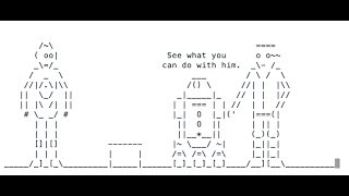 Mac Easter Egg  Star Wars Episode IV in ASCII [upl. by Attesor612]