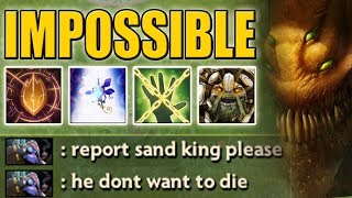 Impossible to kill Sand King Please report him  Dota 2 Ability Draft [upl. by Bolten150]