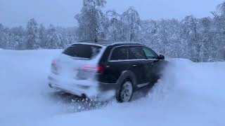 Audi a6 c6 allroad Quattro vs snow  almost stuck [upl. by Vevay]