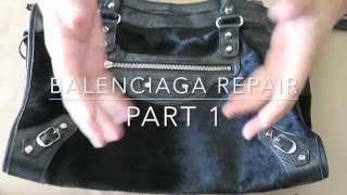 Balenciaga Repair Part 1  Damaged and Peeling Edge Coating on Handles [upl. by Faustina]