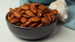 How to Make Spicy Glazed Almonds  Easy and Delicious [upl. by Hess364]