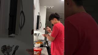 who wants some L O L newlyweds couple cookwithus cookingshorts minivlog vlog shorts cooking [upl. by Popper356]