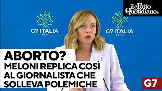 Il giornalista cita le polemiche con Macron e Giorgia Meloni replica così quotTutto falsoquot [upl. by Fregger]