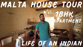 1 Bedroom House Tour In Malta  Inidan In Malta  Lifestyle [upl. by Clabo]