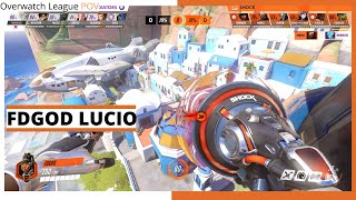 FDGOD LUCIO POV  San Francisco Shock vs Los Angeles Gladiators  OWL Season 2021 Week 1 [upl. by Akienat]