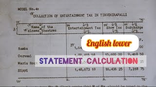 English lower statement calculation typewriting exam [upl. by Kingsley]