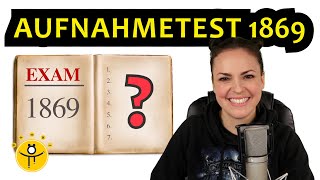 Mathe Aufnahmetest 1869 – Hättest DU bestanden 🤓 [upl. by Buyse]