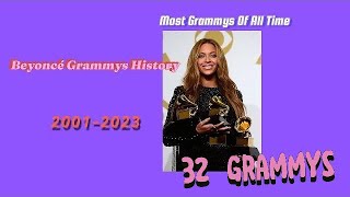 All Beyoncé Grammy Wins 20012023  Awards 1 [upl. by Krakow724]