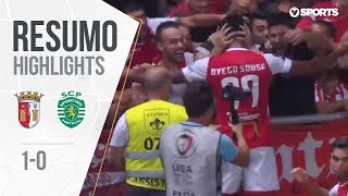 Highlights  Resumo Sp Braga 10 Sporting Liga 1819 5 [upl. by Asilef]