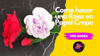 ✨​💝 Como hacer una ROSA en Papel 🌹​Tutorial para principiantes [upl. by Nuriel]