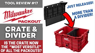 Milwaukee PACKOUT Crate and NEW Divider 48228040  It makes how I use my Crate even better [upl. by Assilac760]