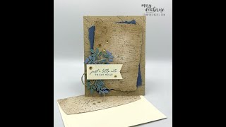 Stampin UpNotes of Nature BundleNatures Sweetness DSPJanApr 2024 Mini CatalogVintagelook [upl. by Jumbala]