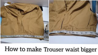 Professional Alterations Resize Waist bigger  How can I make my pants looser [upl. by Heyde880]