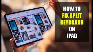 How To Fix Split Keyboard on iPad 2024 [upl. by Heinrik]