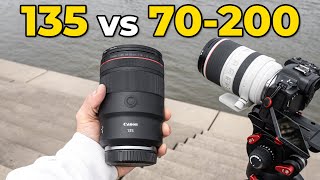 Canon RF 135mm f18 vs RF 70200mm f28  du hast die Wahl [upl. by Saul]