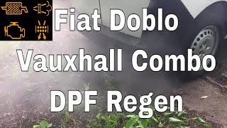 Vauxhall Combo D Fiat Doblo 2014 DPF regen regeneration [upl. by Hadeehsar4]