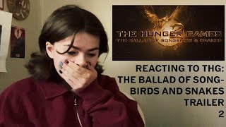 THE HUNGER GAMES THE BALLAD OF SONGBIRDS AND SNAKES TRAILER REACTION 2 [upl. by Karub440]