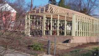 GreenhousePolycarbonate and glass greenhouse construction 112 [upl. by Cross]