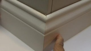 Install Perfect Outside Baseboard CornersEasy Math Trick [upl. by Orsola]