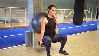 StabilityBall Wall Squat [upl. by Perla]