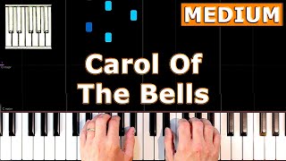 Carol Of The Bells  Piano Tutorial MEDIUM [upl. by Odlavu887]