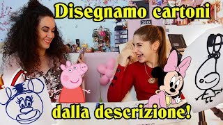 CHALLENGE Disegniamo CARTONI dalla Descrizione  troppo ridere [upl. by Remled465]