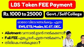 LBS latest updates 2023 LBS FEE Structure LBS Tocken Fee FEE Concession ആർക്കെല്ലാം LBS 2023 [upl. by Yoj]