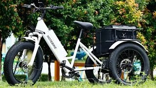 Three wheel electric bike  3 wheel ebike  48v battery cycle 3 wheel 7 speed electric bike [upl. by Dwayne]