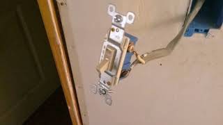 How To Replace A Light Switch in a 2 Wire Non Grounded Haunted Home [upl. by Valerian74]