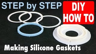 Casting a Silicone Gasket in 3D printed FDM PLA mold from an Ultimaker DIY How To [upl. by Kylila486]