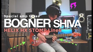 Bogner Shiva  HELIX HX STOMP Line 6  German Mahadeva Guitar tones  Liveplayrock helix hxstomp [upl. by Ahsimek]