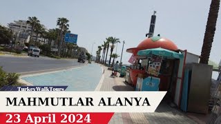 Mahmutlar Street Tour  Mahmutlar Beach Tour  Alanya Mahmutlar  Alanya Turkey [upl. by Ball]