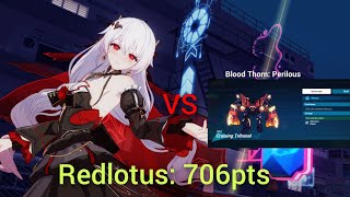 HI3 EX abyssquotD475quotRedlotus VS Cruising Tribunal Bleed  706pts [upl. by Ahsatal]