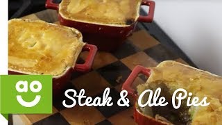 Mini Steak and Ale Pies  aocom [upl. by Tnattirb]