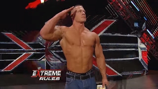 John Cena reveals news of Osama bin Laden at Extreme Rules 2011 [upl. by Edmund628]