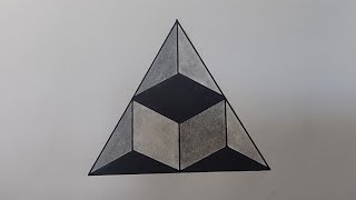 3D Triangular Prism with Central Square [upl. by Ainig807]